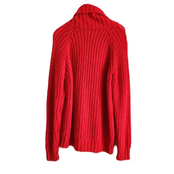 Michael Tyler Collections oversized red turtleneck sweater - Picture 2 of 8
